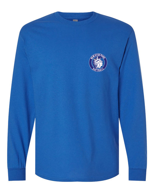 New Hyde Park Softball Diamond Long Sleeve Cotton Tee