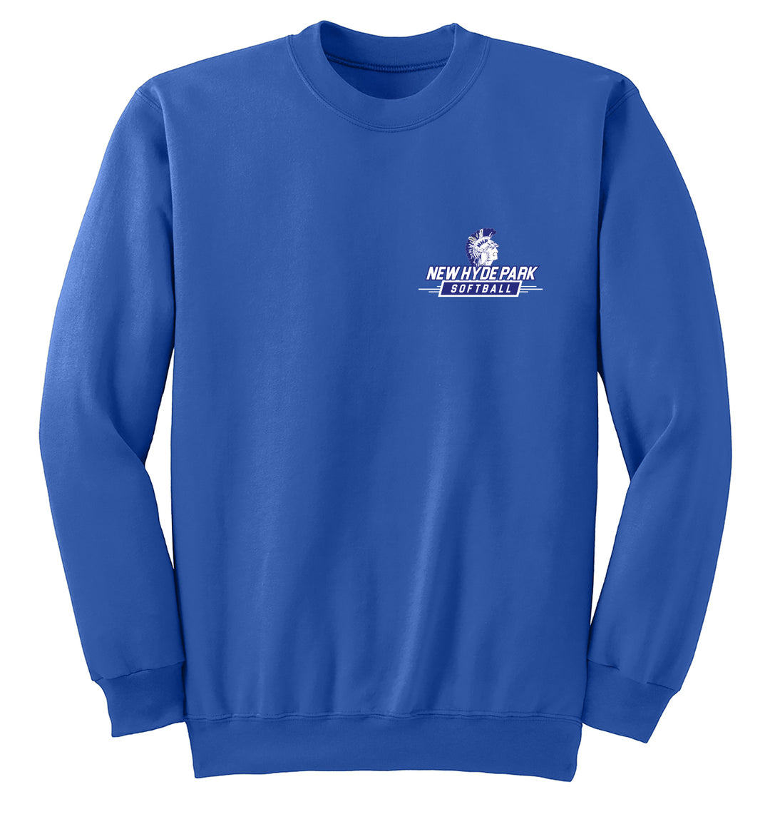 New Hyde Park Softball Diamond Crewneck Sweatshirt