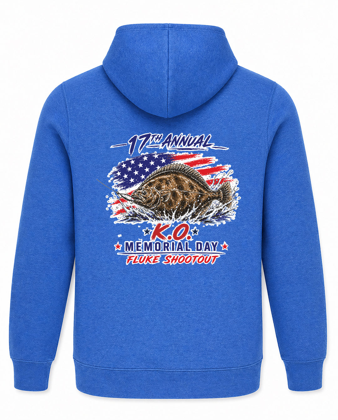 17TH ANNUAL KO FLUKE SHOOTOUT FLAG HOODIE