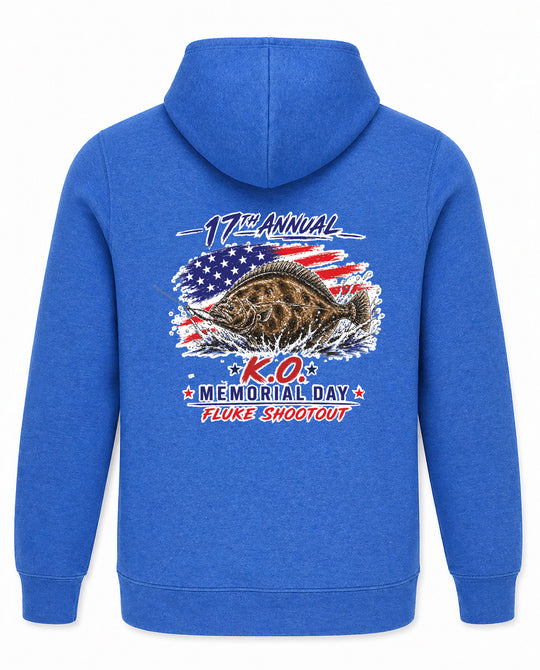 17TH ANNUAL KO FLUKE SHOOTOUT FLAG HOODIE