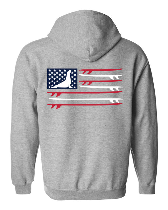 USA Surfer Full Zip Hoodie