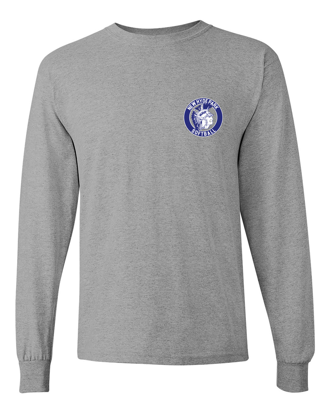 New Hyde Park Softball Diamond Long Sleeve Cotton Tee