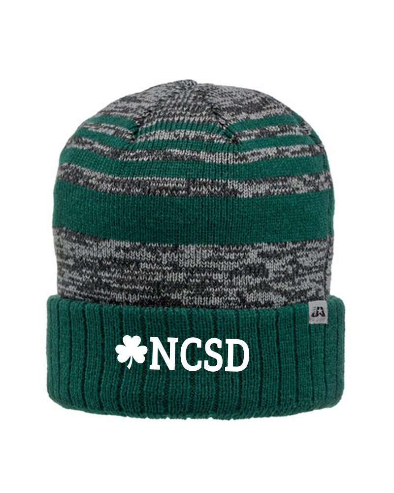 NCSD Emerald Society Striped Beanie Hat