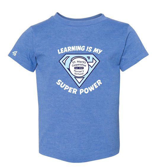 St. Mark's Nursery School Learning is my super power Youth and Toddler T-shirt