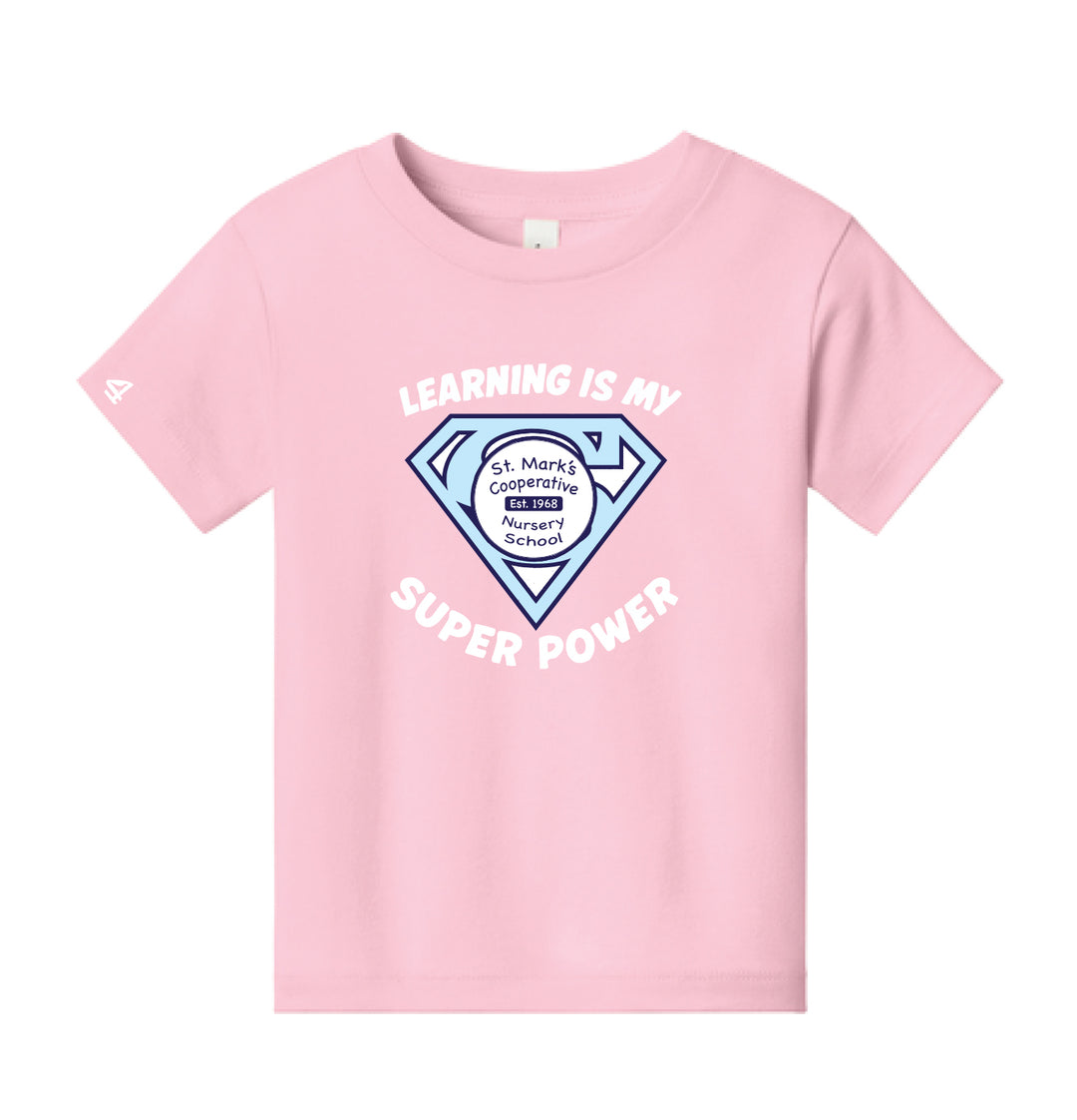 St. Mark's Nursery School Learning is my super power Youth and Toddler T-shirt