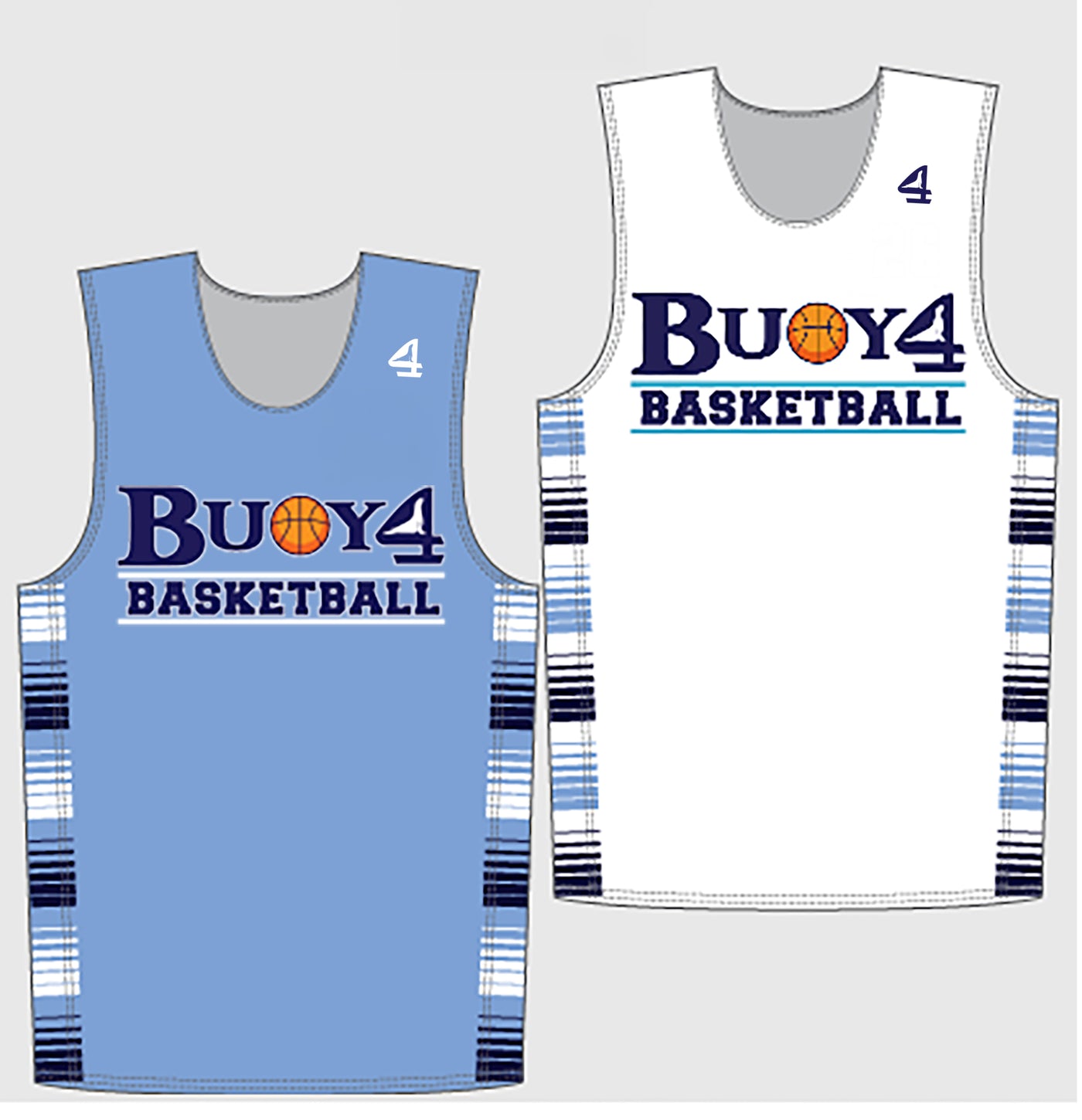 Buoy4 Boy's Basketball Uniform Package