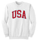 Buoy4 USA Embroidered applique White Crewneck