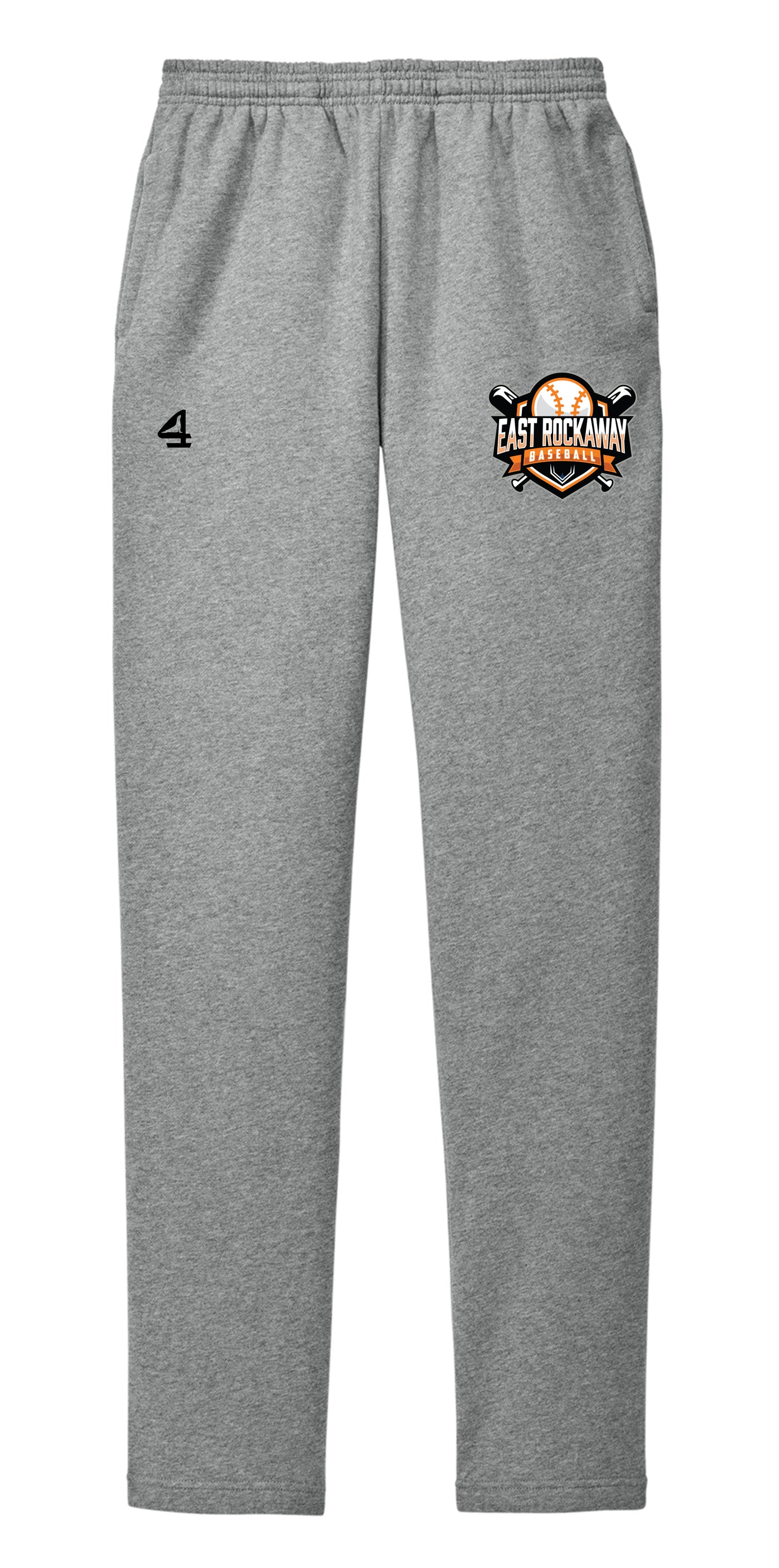 EAST ROCKAWAY BASEBALL Open Bottom Sweatpants