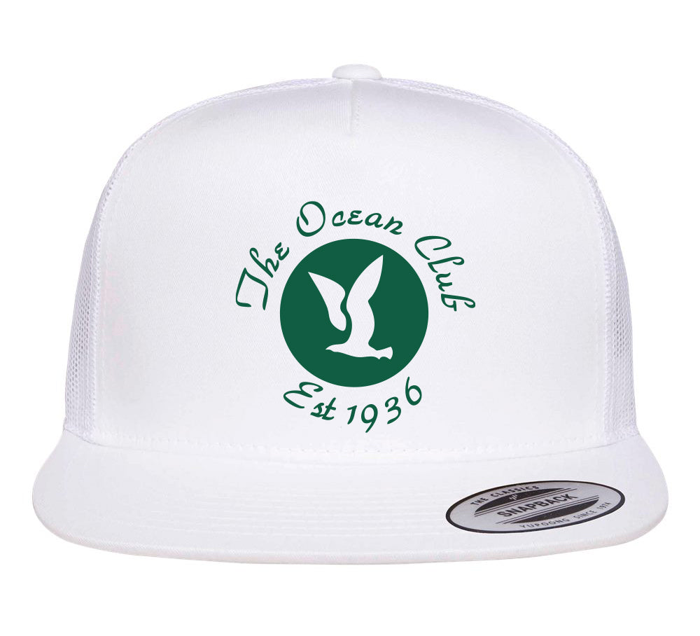 The Ocean Club PRINTED Classic Five Panel Trucker Cap