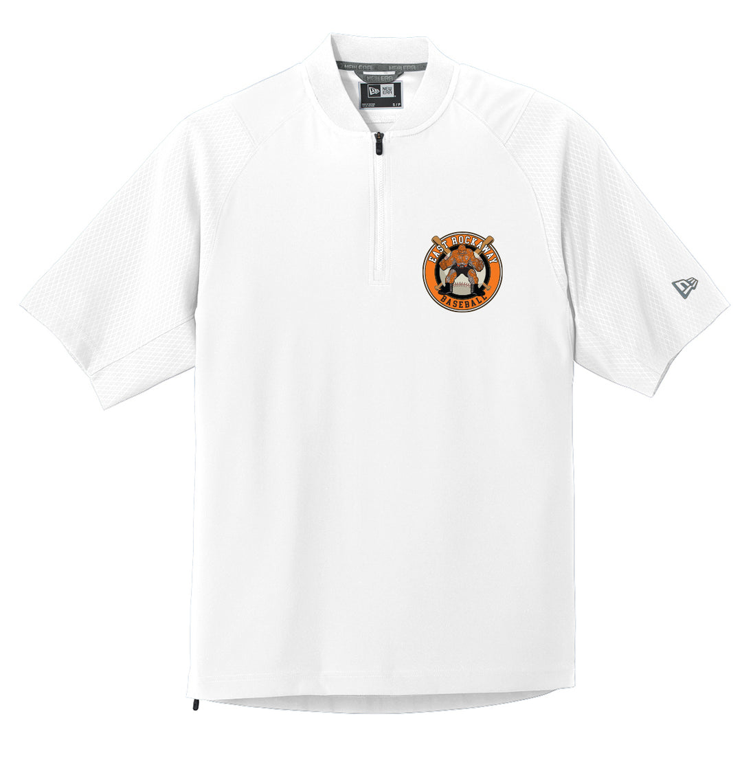 EAST ROCKAWAY BASEBALL Embroidered New Era® Cage Short Sleeve 1/4-Zip Jacket