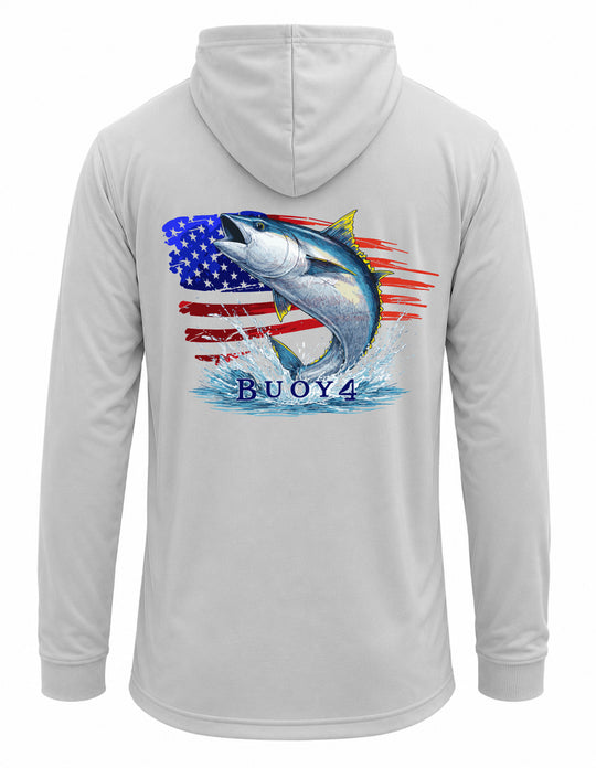Buoy 4 Star Stripes and Tuna sublimated UPF 50+ Hoodie