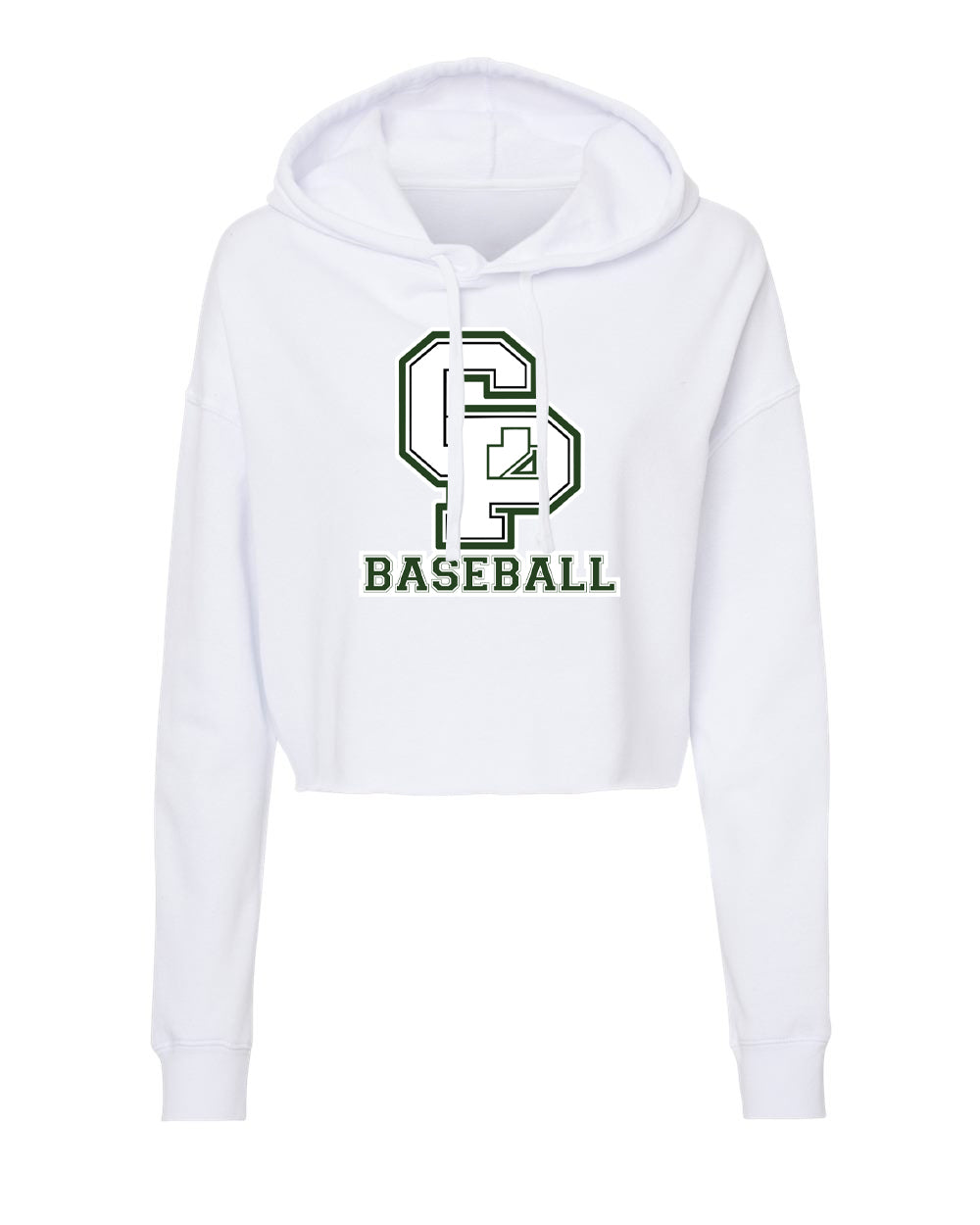 CARLE PLACE BASEBALL Women’s Lightweight Crop Hoodie