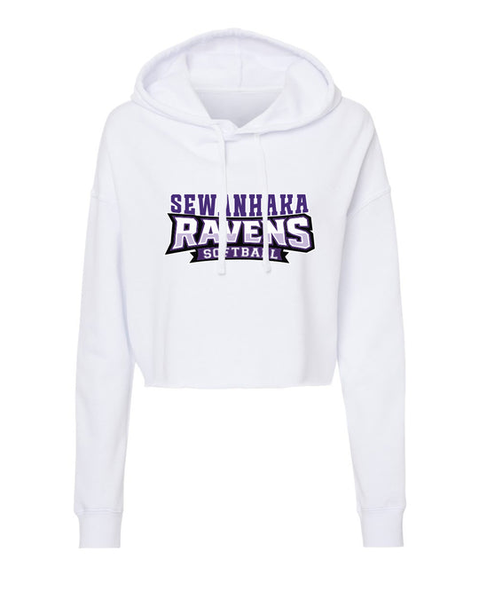 Sewanhaka Softball lightweight cropped hoodie