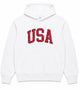 Buoy4 USA Embroidered applique White Hoodie
