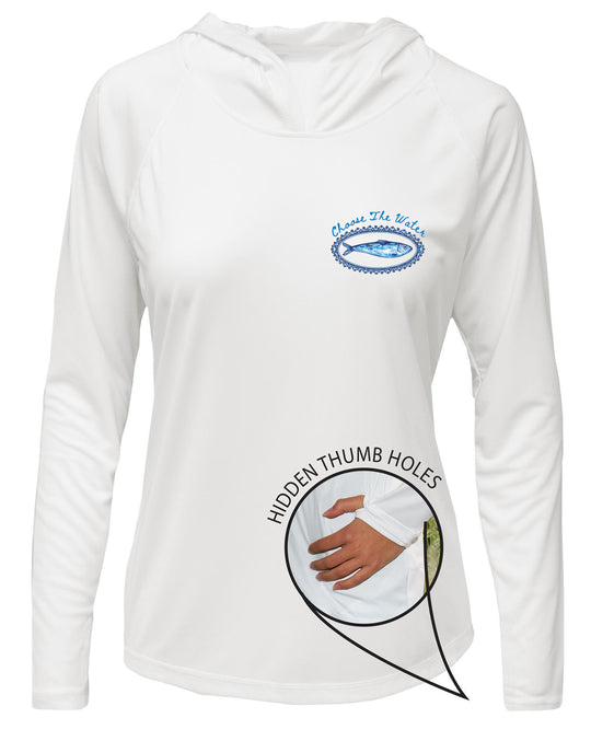 Sardines UPF 50+ Women's Hoodie with Thumbhole