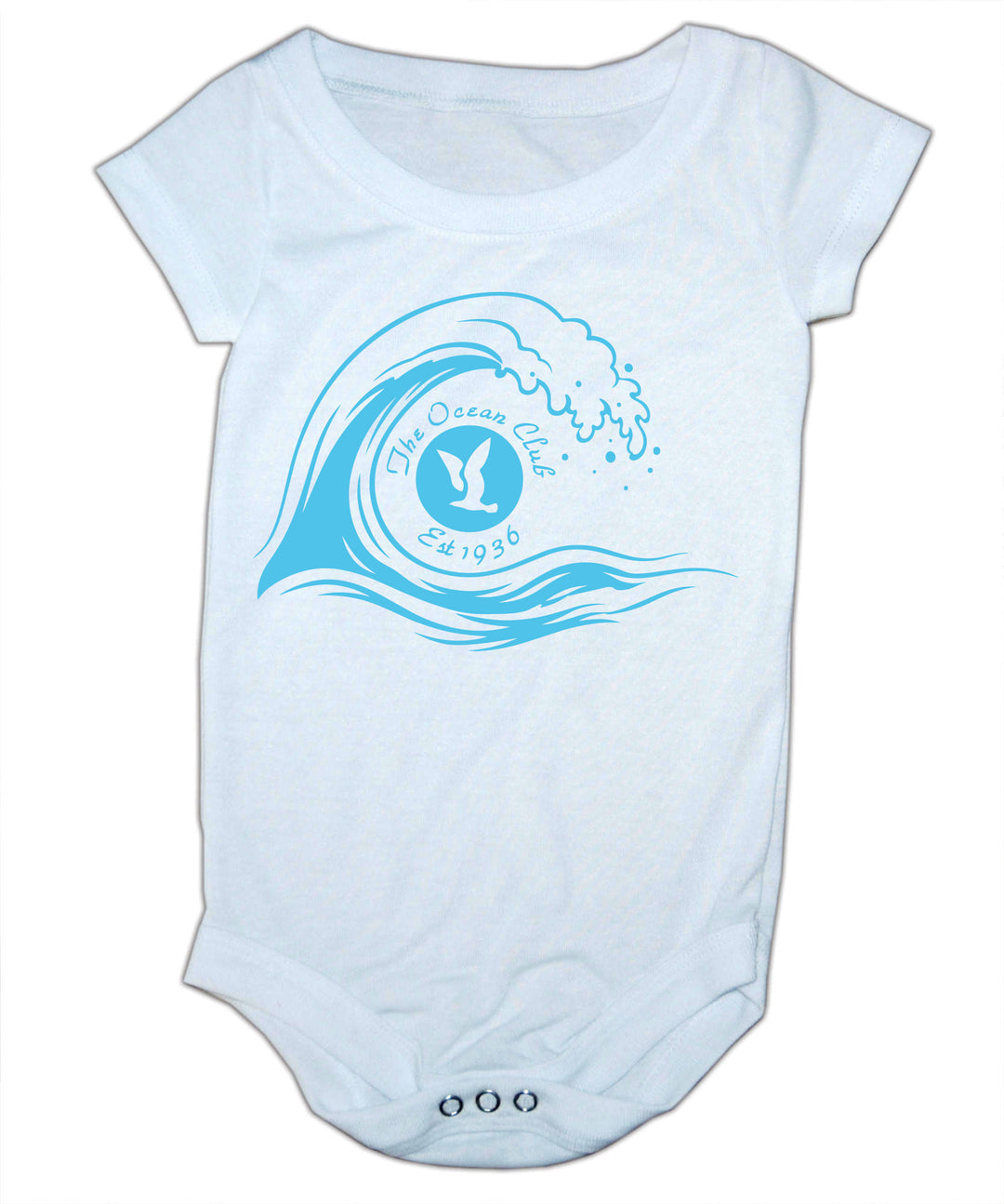 The Ocean Club UPF 15+ BABY SPUNSOFT TECH SHORT SLEEVE ONE-PIECE
