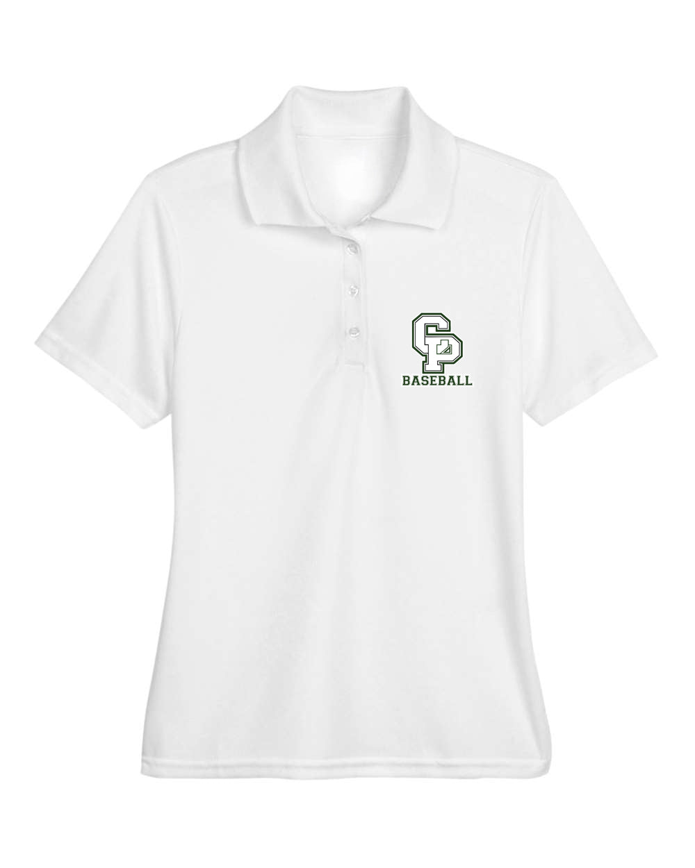 CARLE PLACE BASEBALL Embroidered Women's Performance Piqué Polo