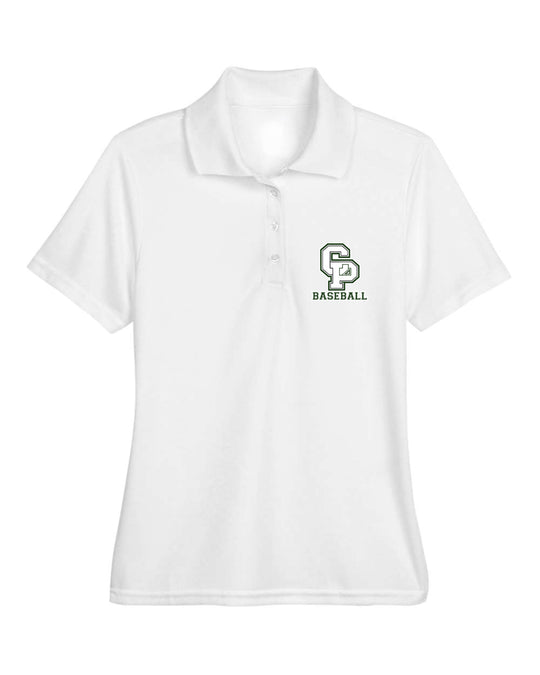 CARLE PLACE BASEBALL Embroidered Women's Performance Piqué Polo