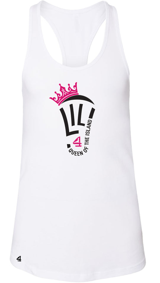 LILJ QUEEN OF THE ISLAND Racerback Tank
