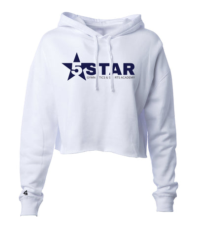 5 Star Gymnastics Full zip Comfort Star Cropped Hoodie