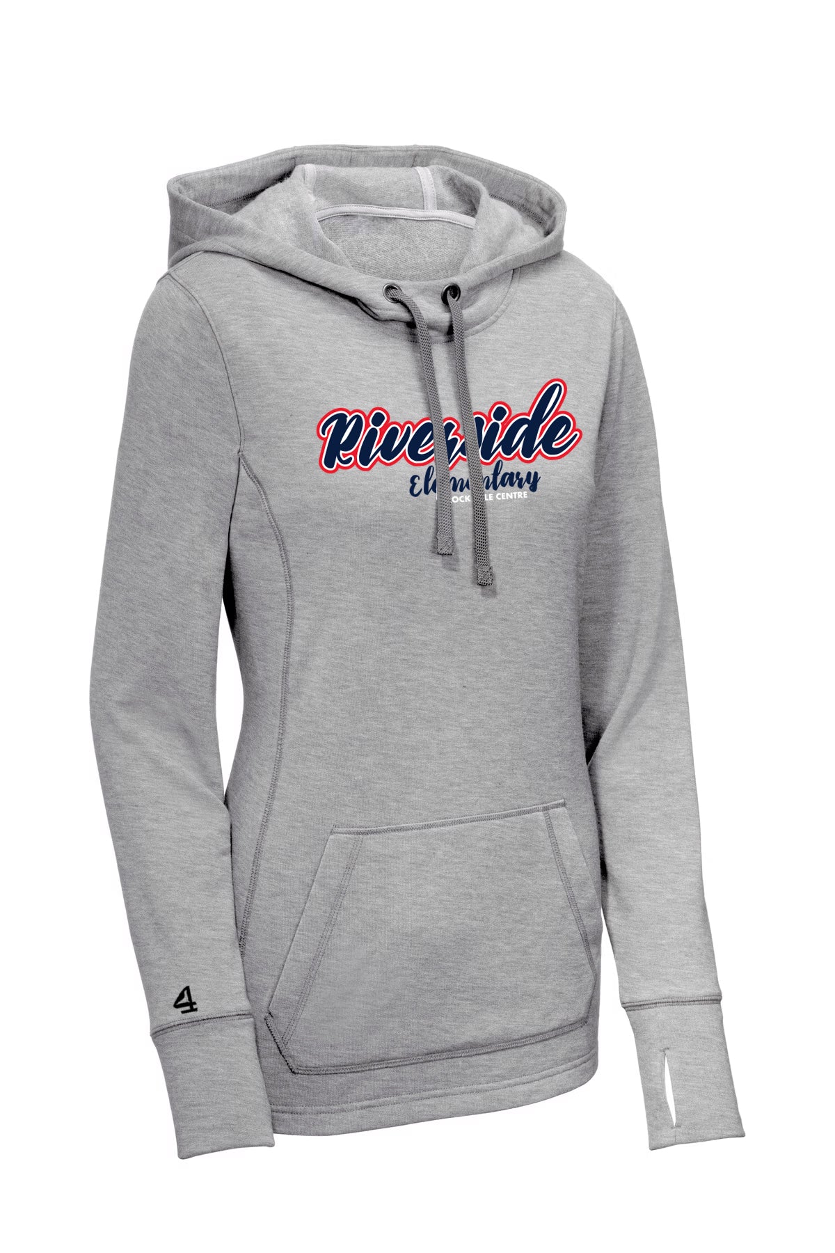 Riverside Womens Tri-blend Fleece Hooded Pullover