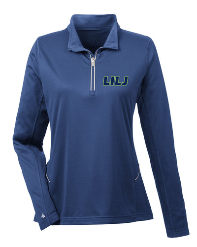 LILJ Embroidered Ladies' Cool & Dry Sport Quarter-Zip Pullover