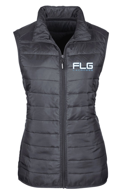 FLG Lacrosse Embroidered Ladies' Puffer Vest