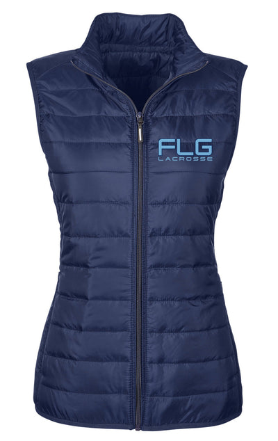 FLG Lacrosse Embroidered Ladies' Puffer Vest