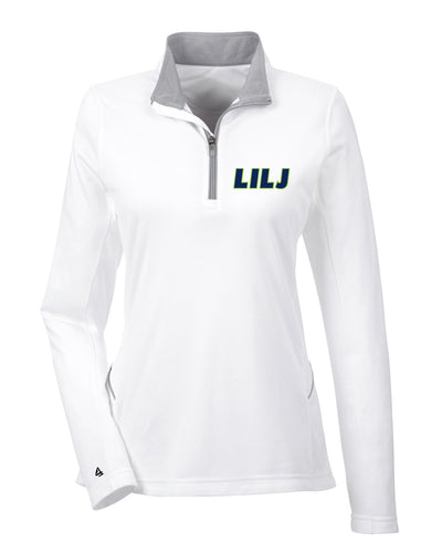 LILJ Embroidered Ladies' Cool & Dry Sport Quarter-Zip Pullover