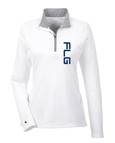 FLG Lacrosse Embroidered Ladies' Cool & Dry Sport Quarter-Zip Pullover