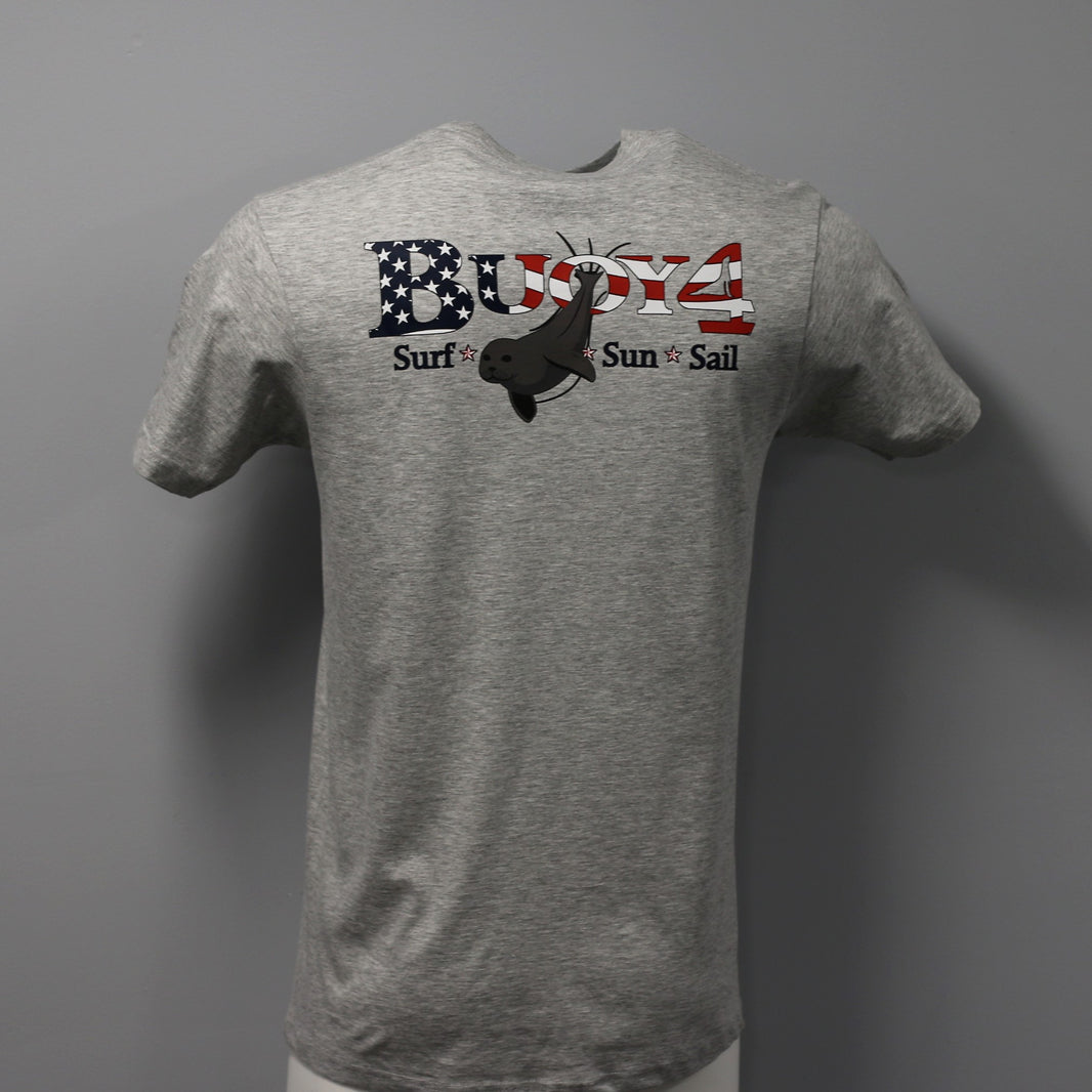Adult  Surf * Sun * Sail - Proud Seal - Gray Short Sleeve