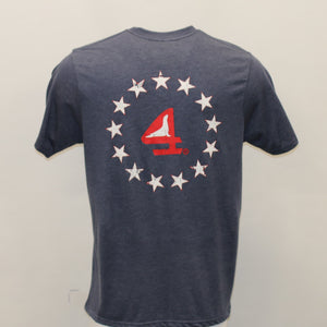 Adult Navy "4 Stars" Short Sleeve