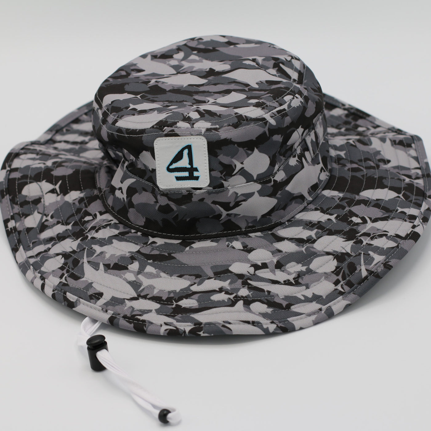 Gray Fish Camo - Bucket Hat