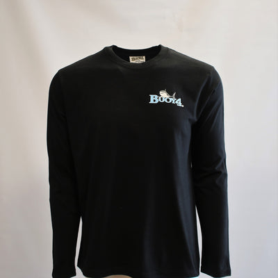 Youth Black Saltwater Fish Long Sleeve