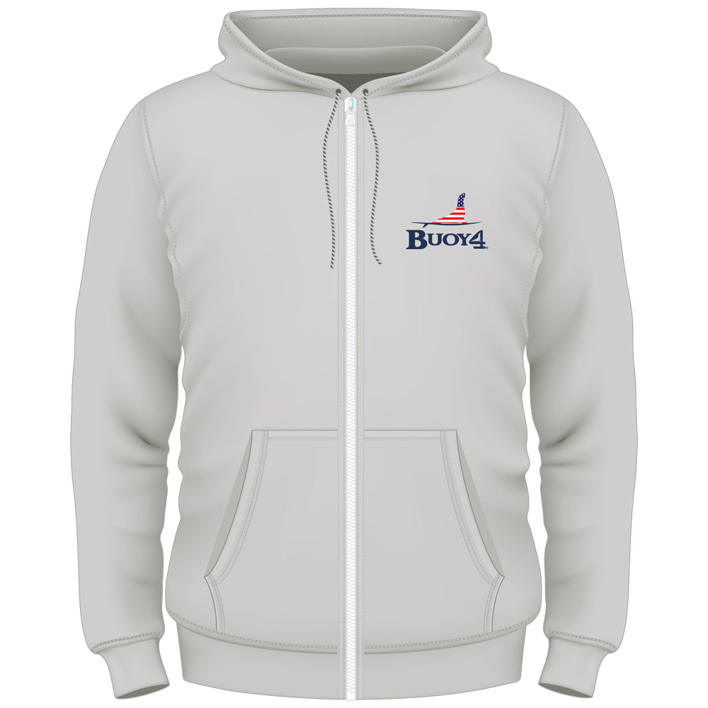 Youth Heather Gray USA Surfer Full Zip