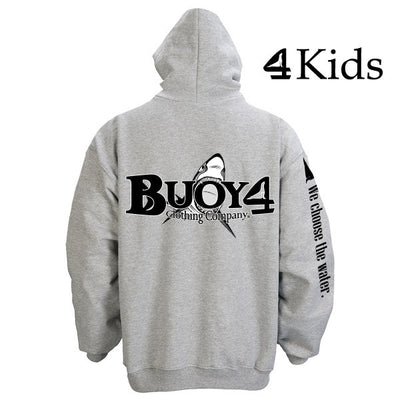 Youth Gray Shark Bite Pullover